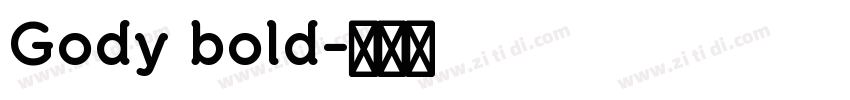 Gody bold字体转换
